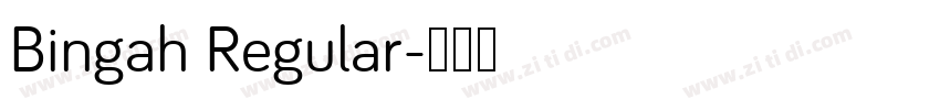 Bingah Regular字体转换